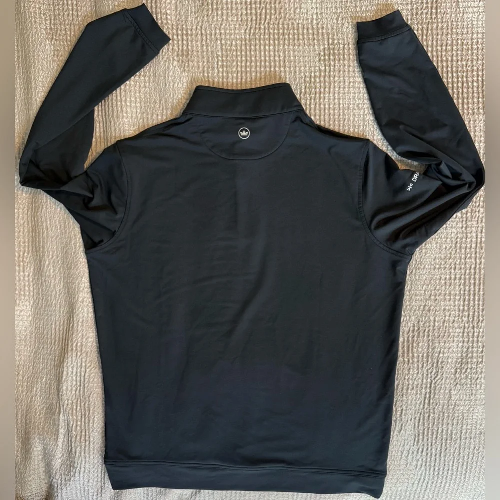 Peter Millar Crown Sport 1/4 Zip Pullover Black Large Performance - Picture 10 of 11